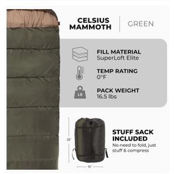 Teton Mammoth Queen Size Double Sleeping Bag
