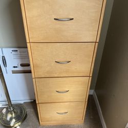 Wood File Cabinet