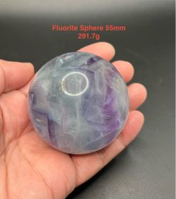 Fluorite Genuine Stone Crystal Sphere 55mm 291.7g