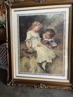 Pears Print Of Children Titled Sweethearts