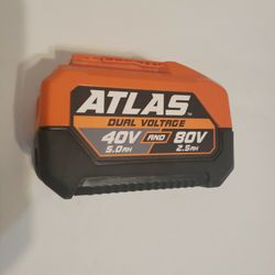 Atlas daul Voltage battery 40v 5.0 ah & 80v 2.5 ah