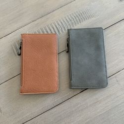Small Wallets Cognac And Green $8/each