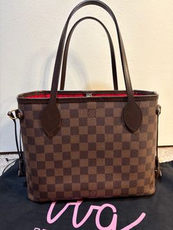 Louis Vuitton Neverfull Damier Ebene Tote Bag