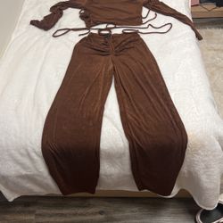 2 Piece Matching Pants Set 