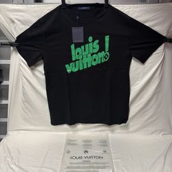 LV Green Lettering T-Shirt! Size XL