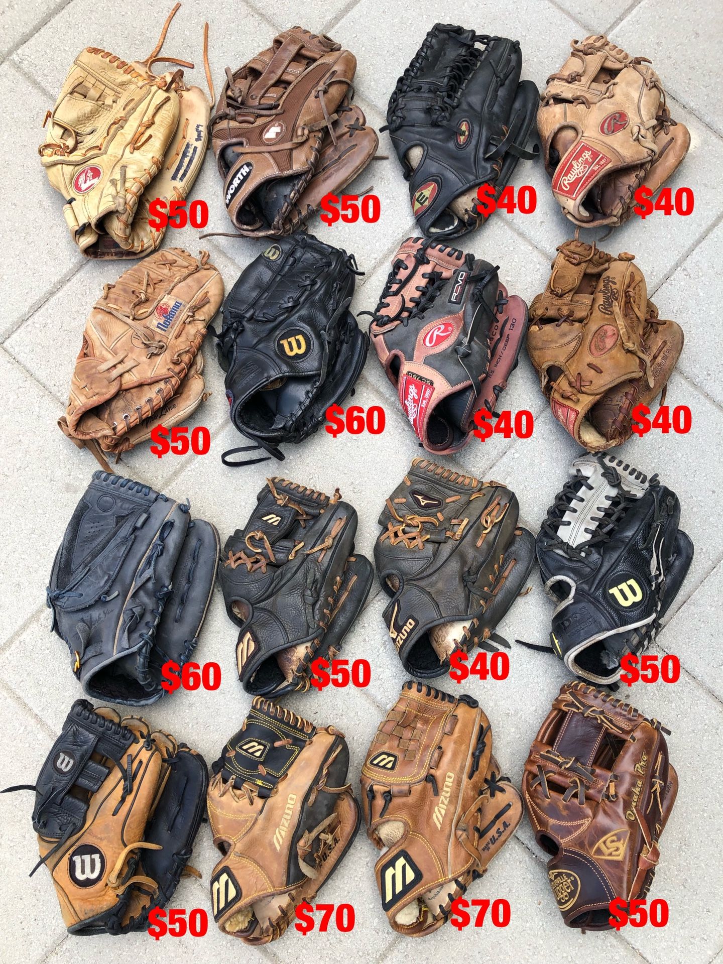 Baseball gloves equipment bat Rawlings easton mizuno demarini Rolin Wilson nokona