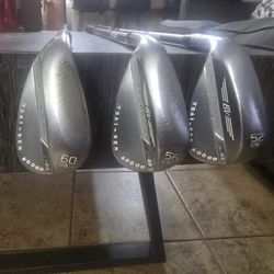 SM8 Wedge Works Built Wedge Set 52, 56, 60 Left Handed Xstiff
