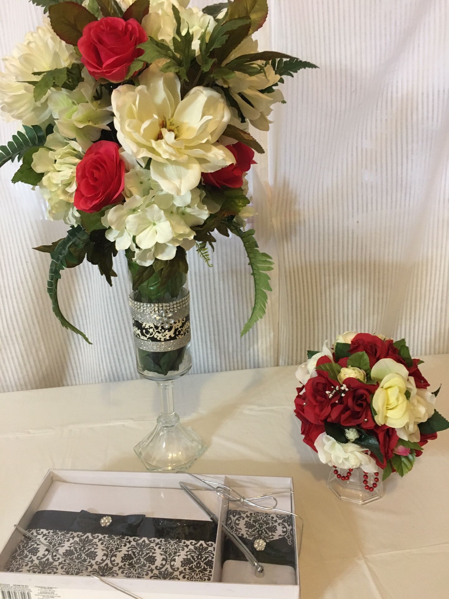 Wedding Floral Decor And Guest Book