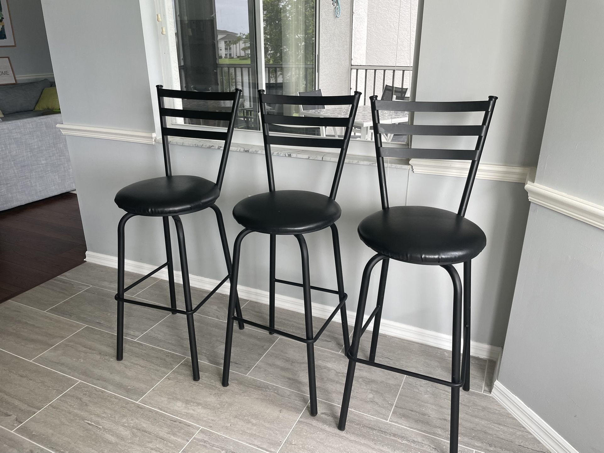 Bar Stools  Qty 3  -Bar Height 