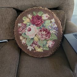 Flower Roses Decorative Pillow