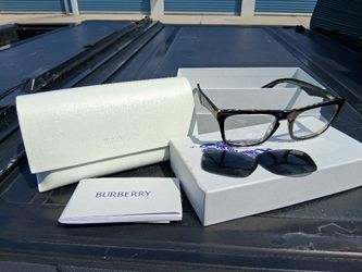 Burberry eyeglasses and sunglasses