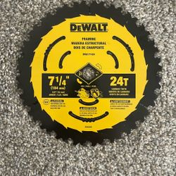 Dewalt Saw Blade   6 1/2. 24T.  