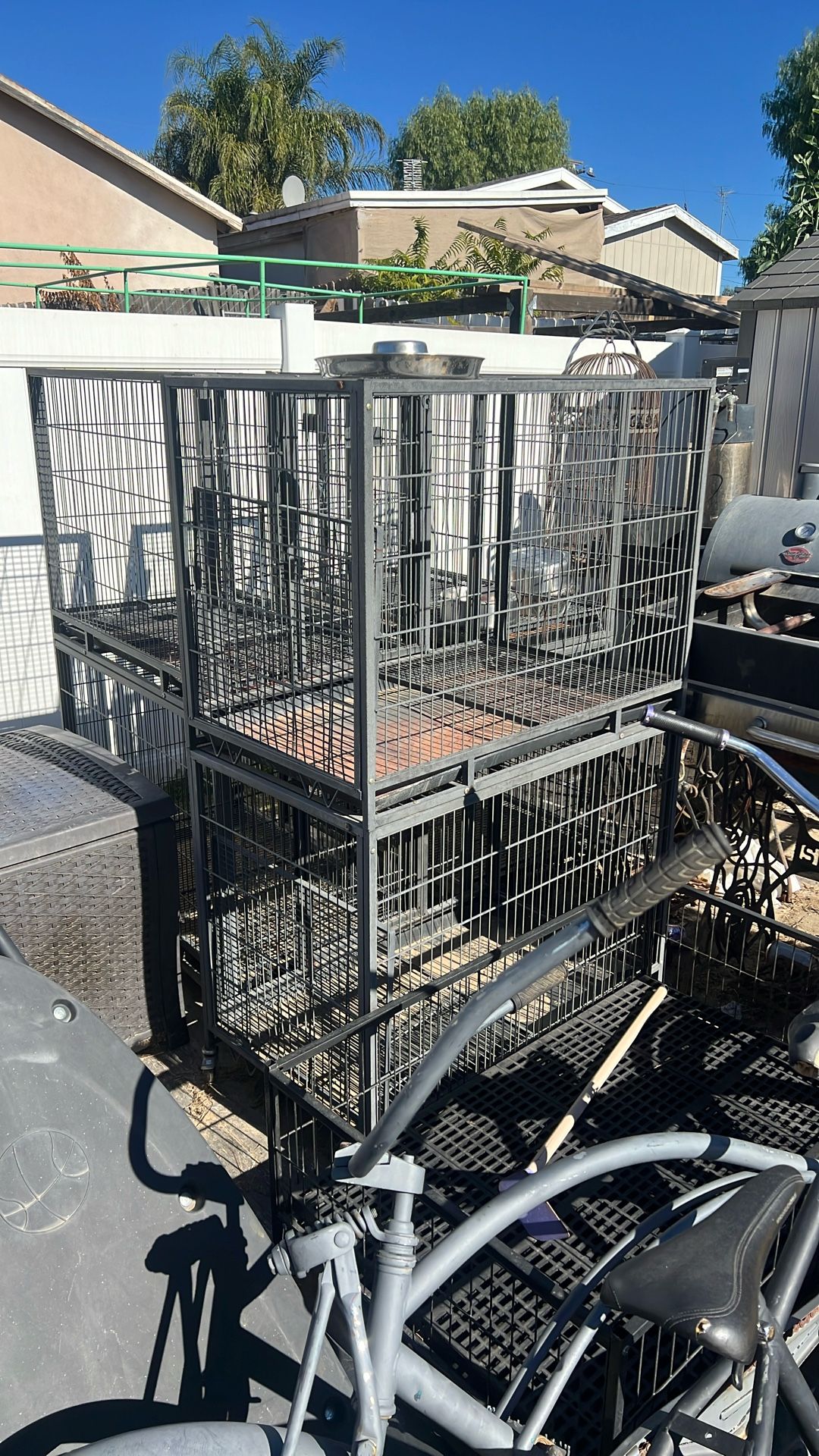 Double Pet Cages