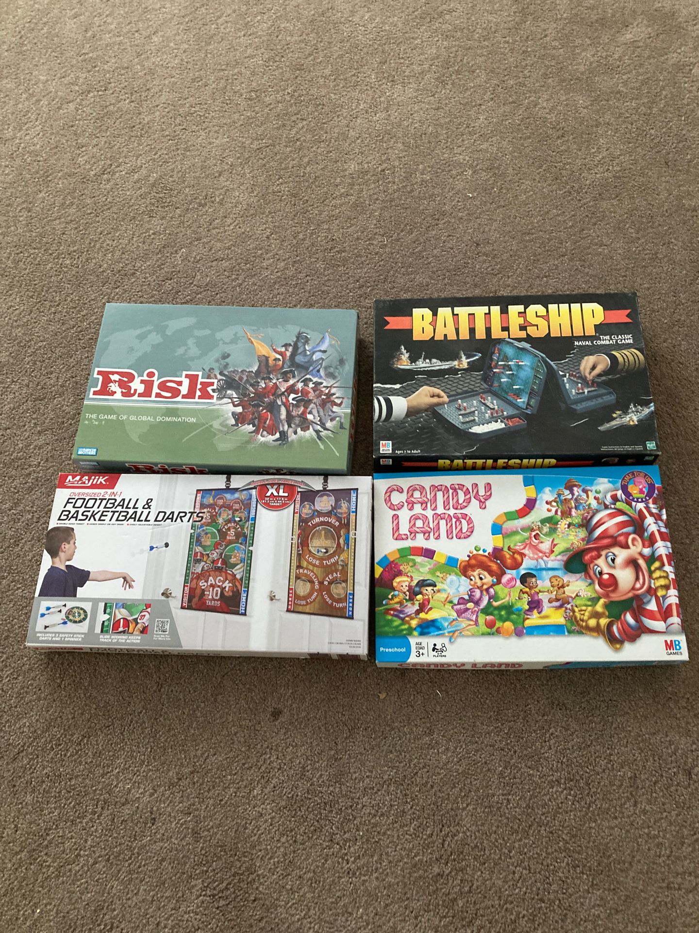 FOUR. BOXED. GAMES