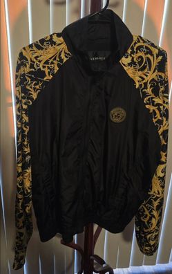 Medusa-Barocco Zip Windbreaker Jacket
