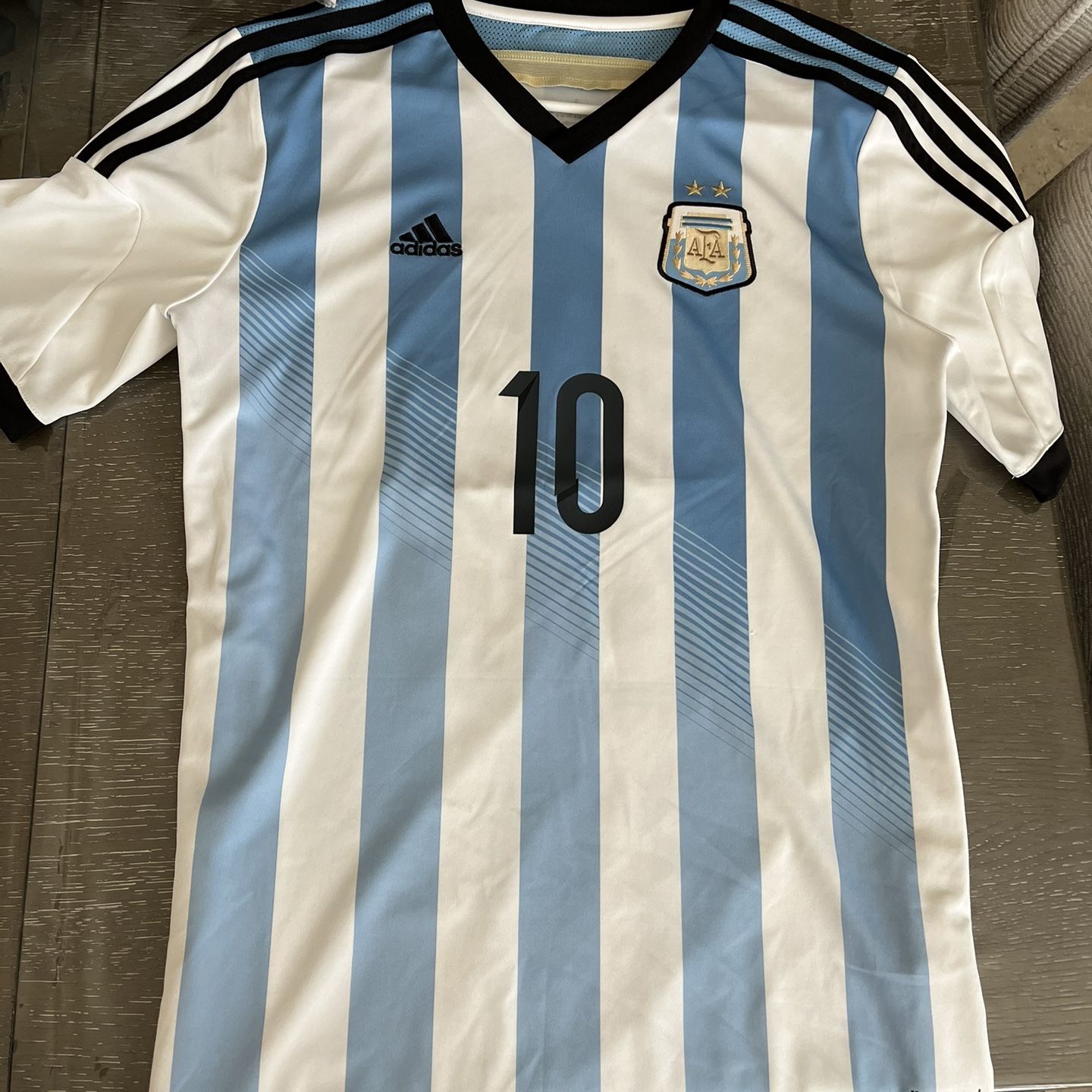 Messi Soccer Jersey Argentina Authentic 3 Star Player Version for Sale in  Hayward, CA - OfferUp