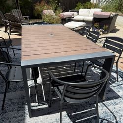 Outdoor Dining table And 8 Chairs