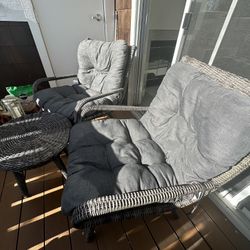 Patio Chairs And Table Set 