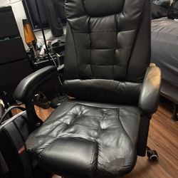 Black Reclining Office Chair
