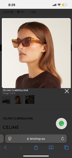 Celine cat eye sunglasses 