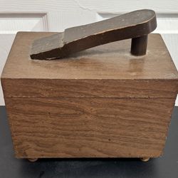 Vintage Wooden Shoe Shine Box with Accessories just $10 xox 