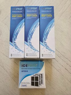 ICEPURE ADQ(contact info removed)1 Fits LG LT700P Refrigerator Water and LT120F Air Filter 3 Pack