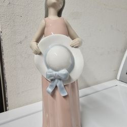 $89RARE Vintage Lladro Figurine The Dreamer 5008 - Girl with a Hat 

Et