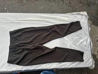 Dark Brown Jogger Pants with Elastic Waist
