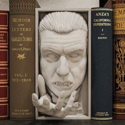 Dracula Book Nook Bookend Fantasy Horror Decor Literature Halloween