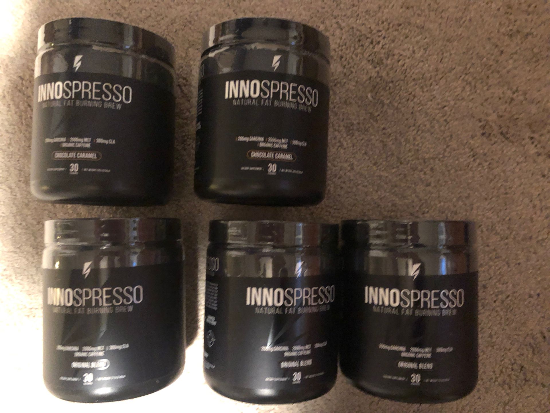 Innosups Innospresso Organic Metabolism Coffee Fat Burner Shredder 5 Bottles 150 Servings Over $300 Retail Exp Late 2023