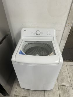 LG 27 Inch Top Load Washer 4.1 Cu.ft 4-way Agitator Slam Proof Glass Lid Deep Fill Option White Color