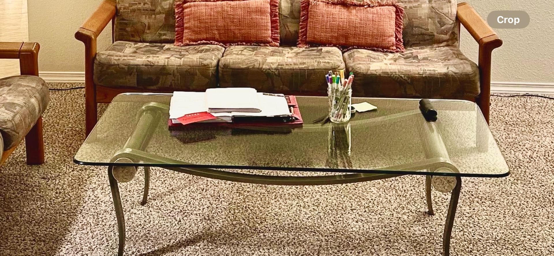 Glass Coffee Table & Side Table