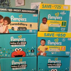 Pampers/ $50 Each (Cada Caja)