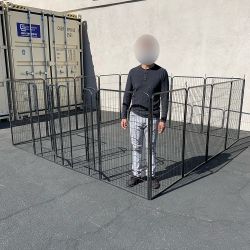 New In Box $270 Large 10x10ft Heavy Duty 48” Tall, 16-Panels Dog Playpen Pet Exercise Fence Crate Kennel