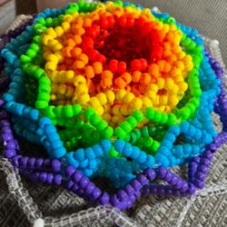 A Rainbow Kandi Cuff