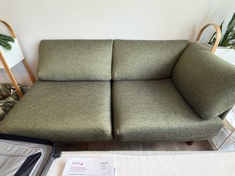 Two-seater corner couch - Burrow modular