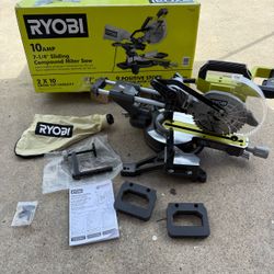 RYOBI 10 Amp Corded 7-1/4 in. Compound Sliding Miter Saw