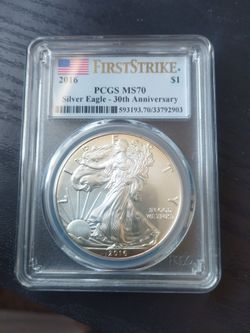 Graded silver coin