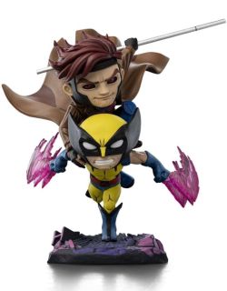 Iron Studios Collectible Statue Minico Gambit and Wolverine - X-Men 97 PVC Multicolor 9.1 inches