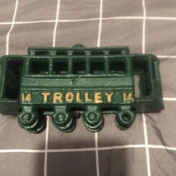 Vintage Toy Cast Iron Trolly 
