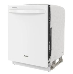 Brand new, factory sealed Whirlpool Eco Series 24-inch Built-In Dishwasher in White.