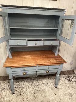 Antique Hoosier Hutch Cabinet