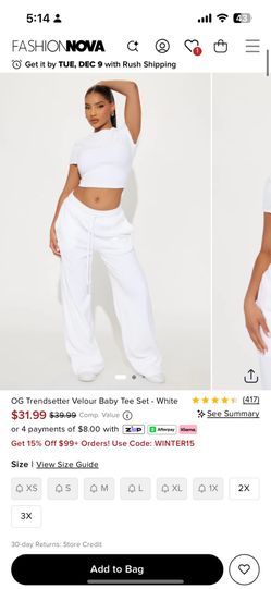 Velvet Pant Set ! Size Medium & Large Available 