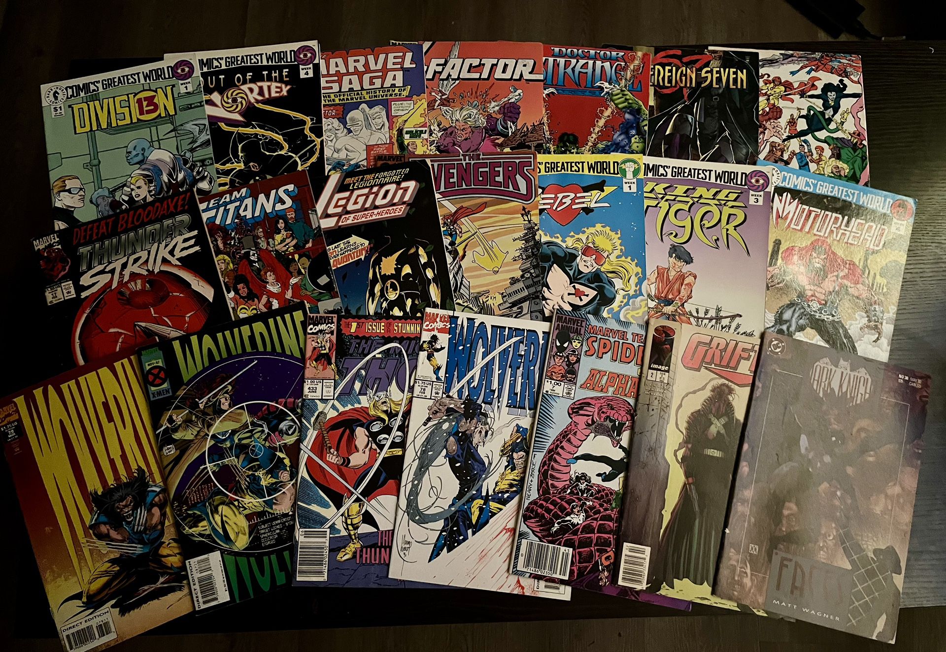 Collection of Marvel, DC, Super Hero Comics