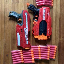 Mega NERF Guns + 50 Bullets (Not Firm)