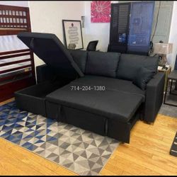 Ikea Style sofa bed sleeper couch with storage 88"x57"x33 " limited time offer  🔥 