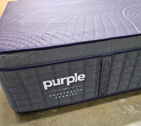 LIKE NEW! Purple Rejuvenate Premier King Mattress - Delivery Available