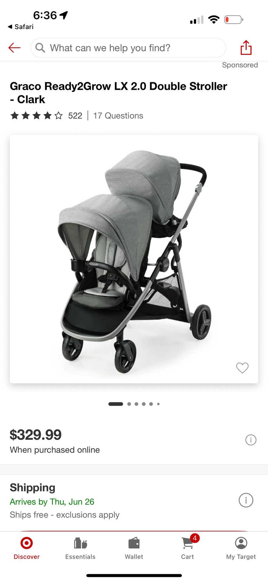 New Double Stroller
