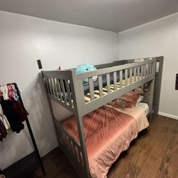 Grey Twin Bunk Beds $325