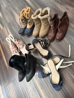 Mixed Women's Shoes Lot – 7 Pairs Size 8.5 and 9